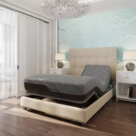 Couch.com Renew 11" Queen Size Flex Head Cooling Fast Responding Latex Foam Mattress Gray, Fabric Construction, Dark Gray Finish by Couch.com