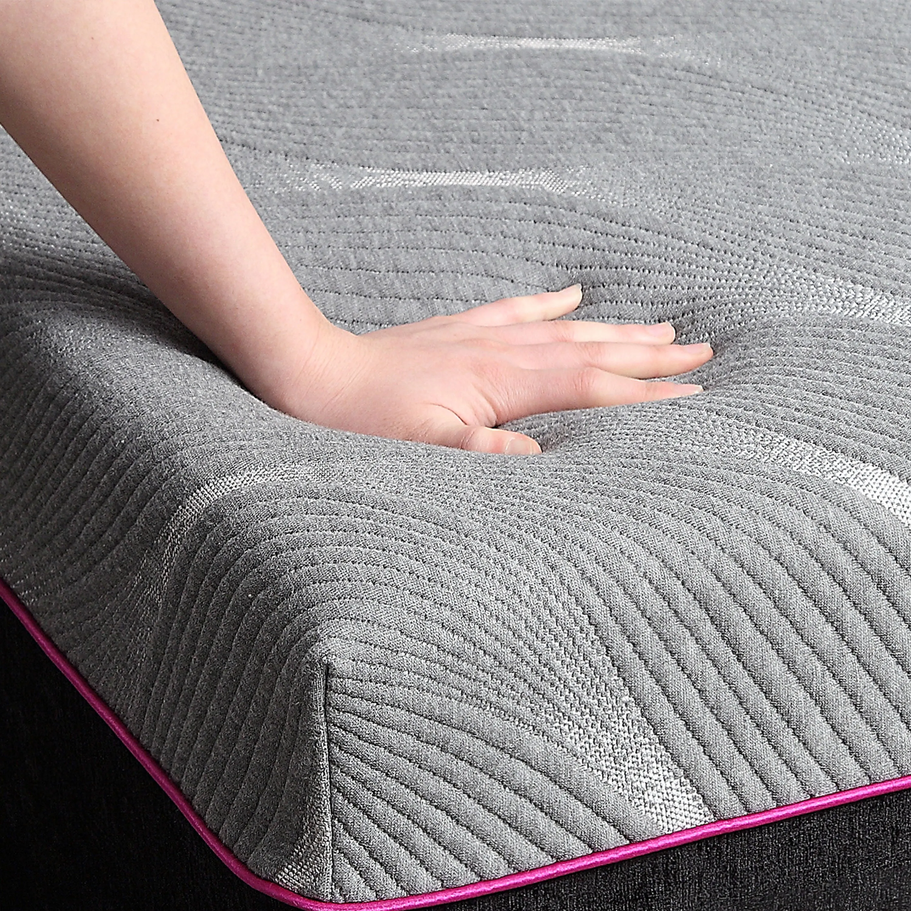 Couch.com Renew 11" Queen Size Flex Head Cooling Fast Responding Latex Foam Mattress Gray, Fabric Construction, Dark Gray Finish by Couch.com