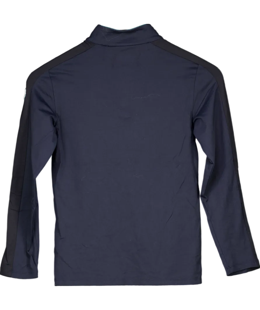 FUSALP Black Kids Zip Base Layer Top 12 Years