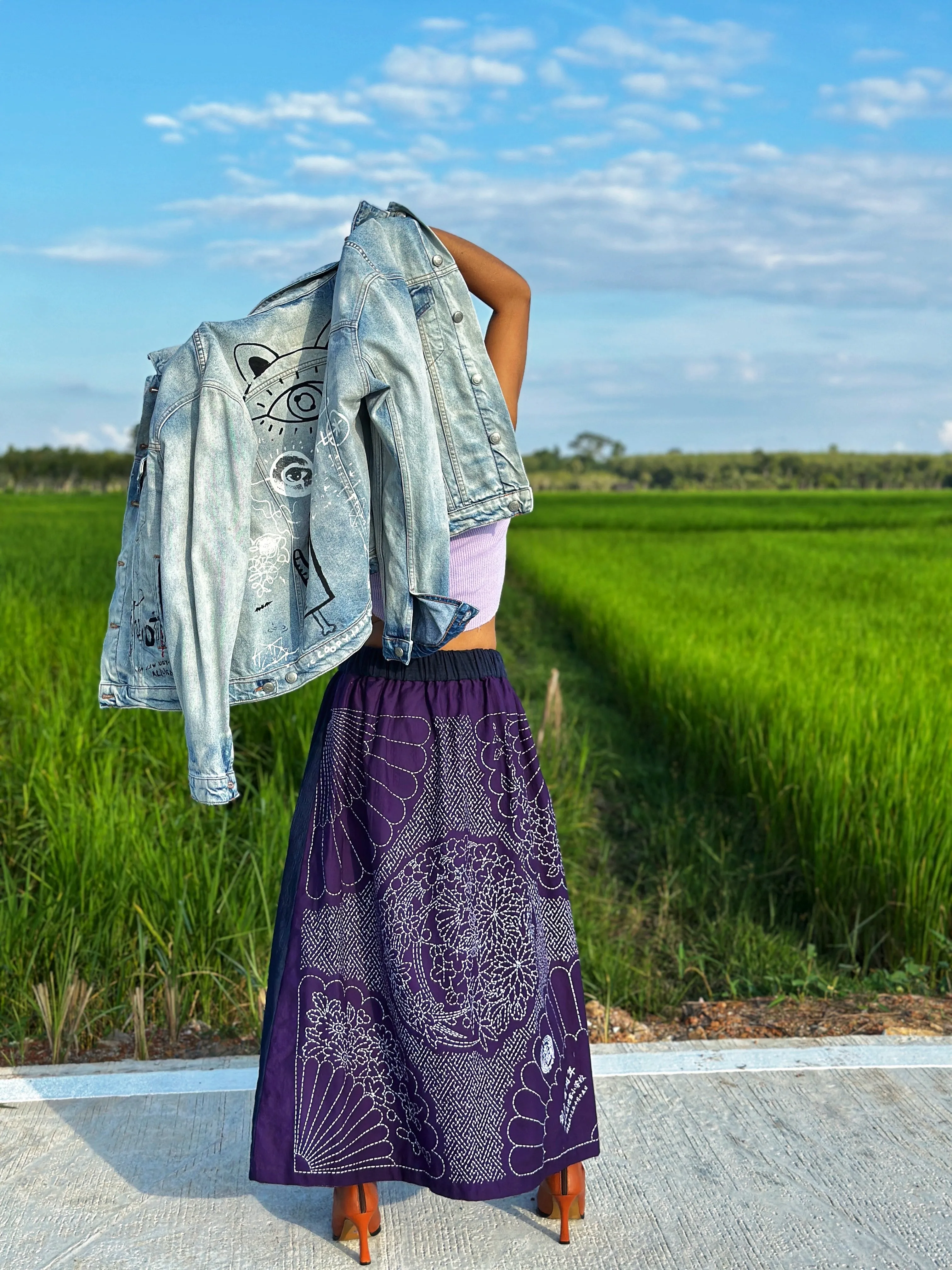 Mandala Patchwork Skirt